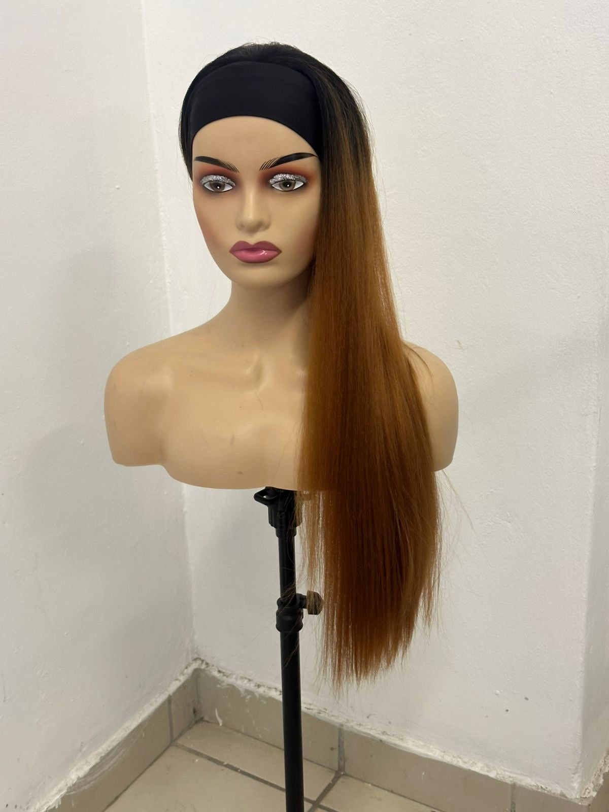Mocha Headband Wig